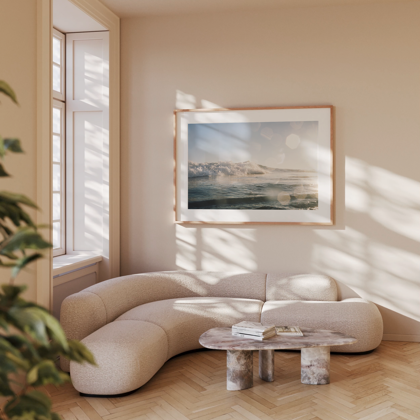 Wandbild "SUNLIT WAVE"