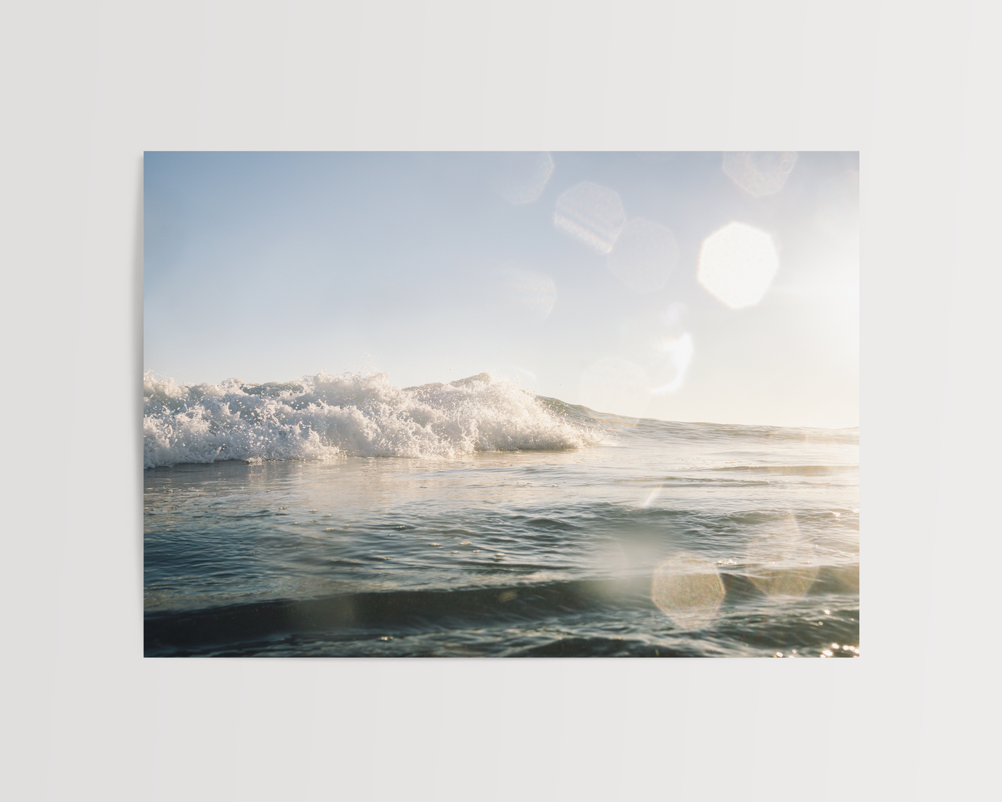 Wandbild "SUNLIT WAVE"