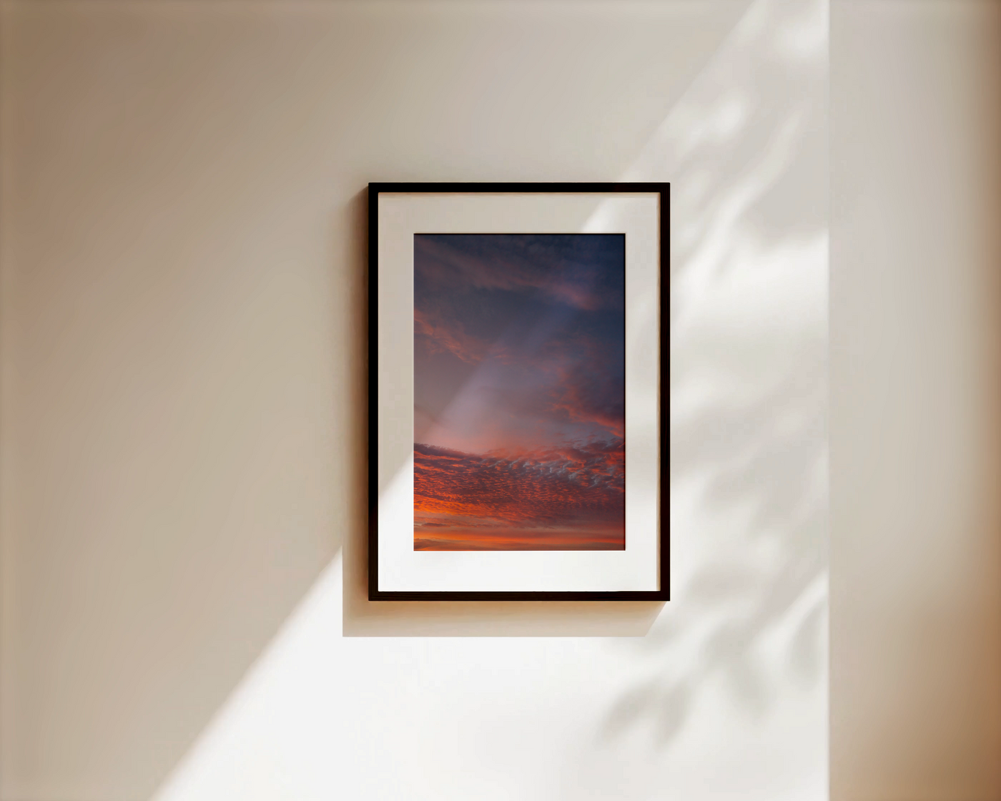 Wandbild "WINTER SUNSET"
