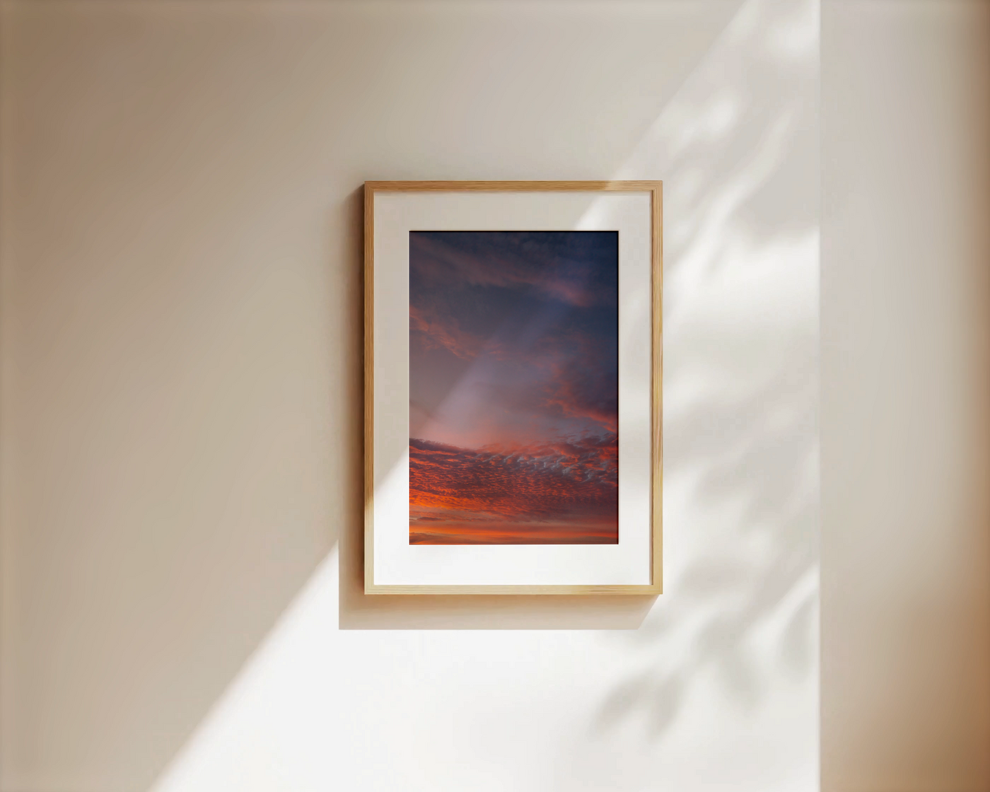 Wandbild "WINTER SUNSET"